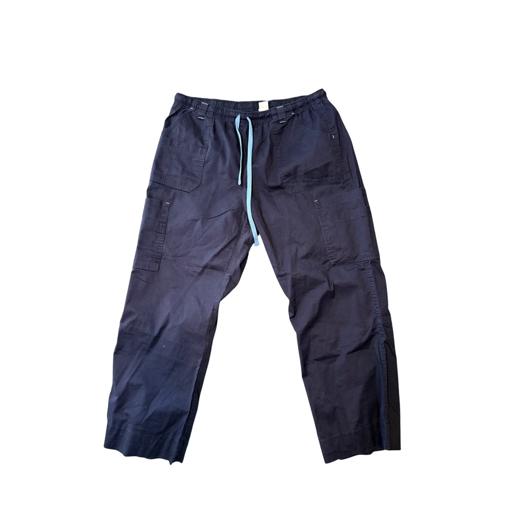 Maevn Scrub Pants Mens XL Navy Blue Cargo Utility Drawstring Style 9602 Workwear